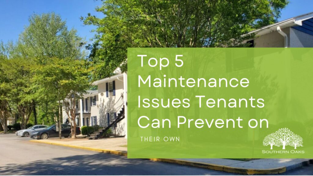 common apartment maintenance issues